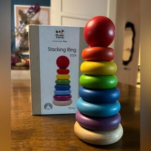Plan Toys stacking ring wooden toy